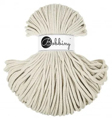 Produktbild von Bobbiny Premium Baumwollkordel 5 mm 100 m Cashmere Beige, , formstabil