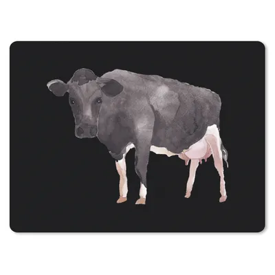 Produktbild von MuchoWow® Mauspad Mousepad Kuh - Tier - Schwarz 40x30 cm - Mousepads - Maus Mat - Pad - Mausunterlage - Anti Rutsch