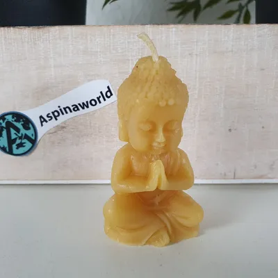 Zdjęcie produktu dla Świeca z wosku pszczelego Azja Świeca Buddy 6 cm