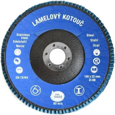 Image de Meule à disque Ø150 x 22 mm, P40, Zirkon Klasik