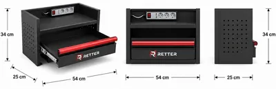Produktbild von Wandhalterung für Elektrowerkzeug-Aufbewahrung Schrank | Akku-Werkzeug-Organizer