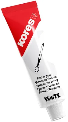 Produktbild von Kores Temperafarben "Temperas" Tube 12 ml weiß