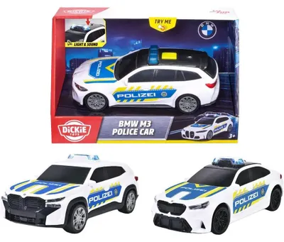 Produktbild von Dickie Toys BMW Police Cars, 3-sort.