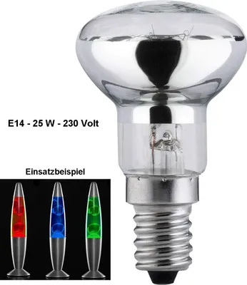 Produktbild von GKA Glühbirne für Lavalampe E14 R39 25 Watt Ersatz Leuchtmittel Glühlampe Reflektor