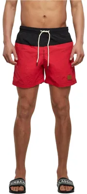 Immagine prodotto di Pantaloncini da bagno Urban Classics Block da uomo, blu/rosso - 3XL