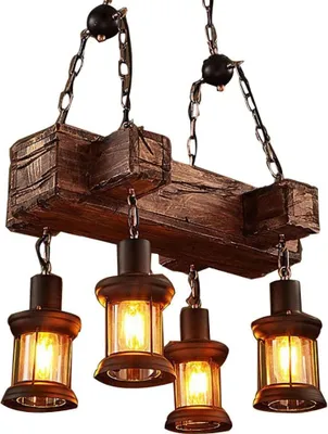 Zdjęcie produktu dla Lampa wisząca industrialna loft bar lampa wisząca 4 światła żyrandol lampa sufitowa vintage kawiarnia lampa barowa do jadalni, salonu, restauracji