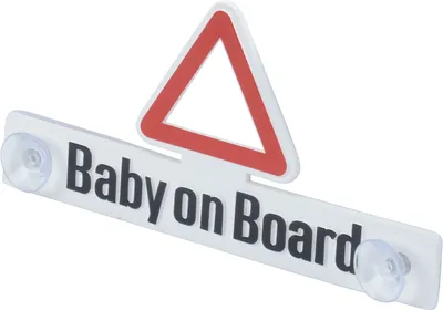 Produktbild von Schild Baby an Bord mit 2 Saugnäpfen