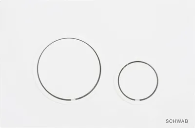 Produktbild von Schwab VELA Betätigungsplatte, 247x165 mm, weiß Glanz