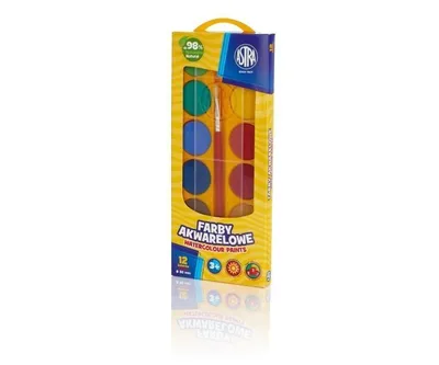 Obrázok produktu pre Akvarelov Farby Astra 12 Farieb 30 Mm V katuke Astra