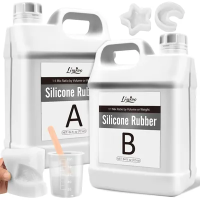 Flüssigsilikonkautschuk 3,8 l transparent, 1:1 für Formenbau