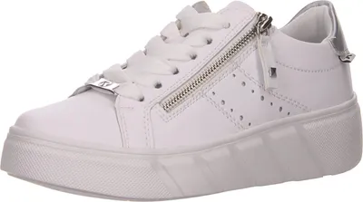 Produktbild von Rieker Sporthalbschuhe Formsohle modisch in weiss/weiss kombi, Gr. 43