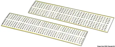 Produktbild von Selbstklebend numbers und Buchstaben, schwarz on weiß Osculati 14.148.01