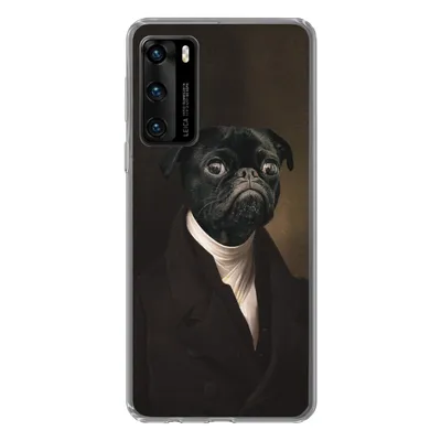Produktbild von MuchoWow® Handyhülle Schutzhülle Hülle für Huawei P40 Hund - Kunst - Tiere Silikon Softcase Handy Hülle - Handytasche