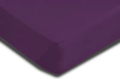 Produktbild von Microfaser Spannbettlaken Spannbetttuch Bettlaken Betttuch mit Rundumgummi, Größe:180 x 200 cm - 200x200 cm, Farbe:Lila