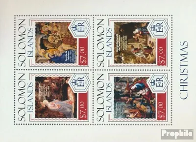 Produktbild von Briefmarken Salomoninseln 2014 Mi 2397-2400 Kleinbogen (kompl. Ausg.) postfrisch Weihnachten