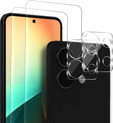 Produktbild von 2x Display + Kamera Glas für Xiaomi Redmi Note 13 Pro 5G Panzerfolie Displayglas Kameraglas 9H Schutzglas
