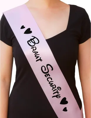 Produktbild von Oblique Unique Schärpe Braut Security JGA Junggesellinnenabschied Hen Party rosa