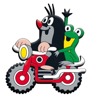 Produktbild von Trötsch Der kleine Maulwurf 3D-Magnet Motorrad