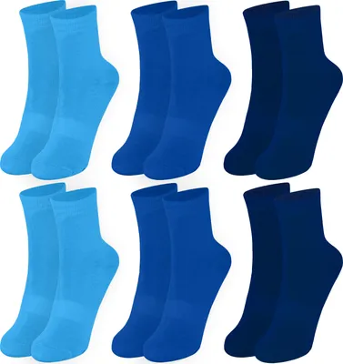 Produktbild von OCERA 6 Paar Thermo Socken für Kinder im Farbmix - 6x Jeans, 31-34