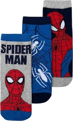 Zdjęcie produktu dla Skarpetki dziecięce Spiderman 3-pak Wygodne skarpetki dla dzieci 31/34