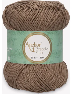 Obrázok produktu pre Anchor Creativa Fino – priadza z mercerizovanej bavlny na háčkovanie (farba 00254)
