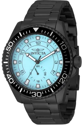 Zdjęcie produktu dla Invicta Pro Diver 50566 Zegarek męski - Mechanizm kwarcowy - Stal nierdzewna z niebieską tarczą - 44 mm