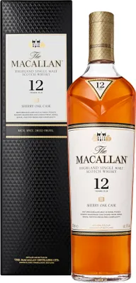 Produktbild von Macallan 12 Year Old Sherry Oak Single Malt, 0,7 l, Single malt, Schottland, Highland, 12 Jahr(e), Glasflasche