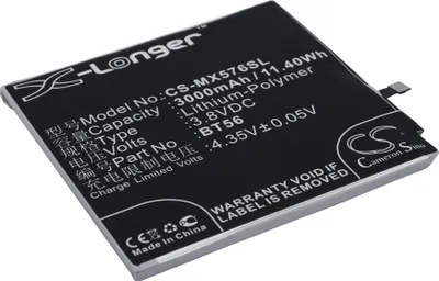 Produktbild von TECHTEK Akku Kompatibel mit [MeiZu] M576, M576U, MX5 Pro, NIUX, Pro 5, Pro 5 Dual SIM Ersetzt BT56