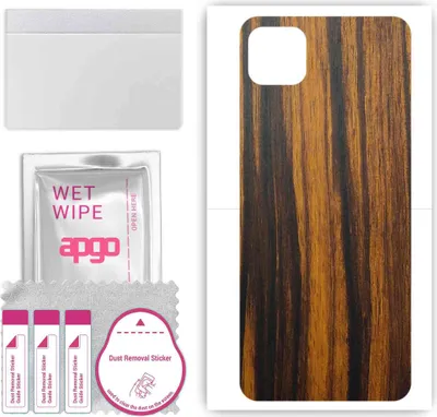 Produktbild von apgo Rückseite Schutzfolie, Skin, kompatibel mit Samsung Galaxy Buddy, Hinten Displayschutzfolie aus Vinylfolie, kratzfest, einfache Montage - Tigerwood