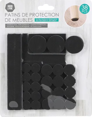 Obrázok produktu pre DOCHTMANN sada plstených podložiek čierna 38 ks.