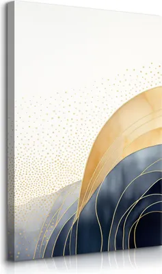 Produktbild von Muralo Leinwandbild Canvas für Schlafzimmer ABSTRAKTION Ornamente Boho Stil Br. 80cm x Hö. 120cm