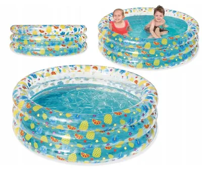 Produktbild von Bestway 51045, Aufblasbarer Pool, 445 l, Rund, Vinyl, Transparent