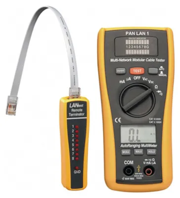 Produktbild von LAN-Tester & Digital-Multimeter Krystufek PANLAN-1 CATIII 300V