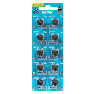 Image de Piles bouton G12, AG12, V12GA, SR43W, SG12 260, 386A Alcaline 1.5V 10pcs