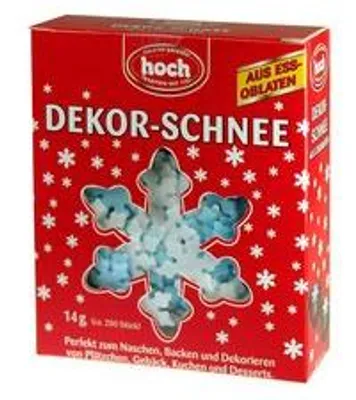 Dekoschnee, 200 Stück, 14 g, künstlicher Schnee