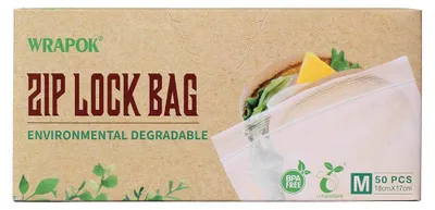 Kompostierbare Sandwichbeutel, 50 Stück, 18 x 17 cm, biologisch abbaubar