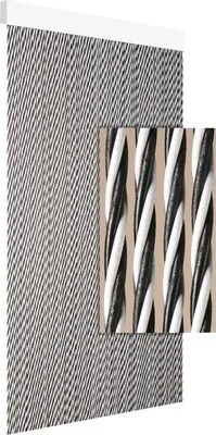Produktbild von Türvorhang Dara schwarz-weiß 90x210 cm