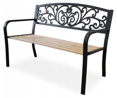 Zdjęcie produktu dla Ławka ogrodowa parkowa taras patio drewniana cmentarna LO1002