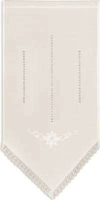 Produktbild von Gerster Fensterhänger bestickt B = 120 x H =60 cmHalbtransparent We Floral natur