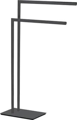 Produktbild von WENKO Handtuchständer Mod. Recco Schwarz, aus lackiertem Stahl