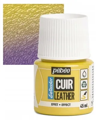 Image de Pebeo Setacolor, peinture effet duochrome pour cuir, 45 ml