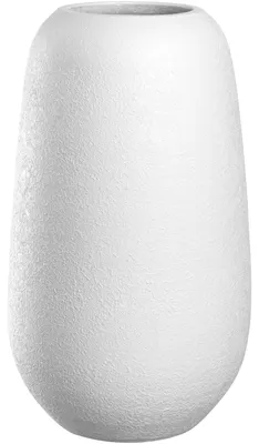 Keramikvase, handgefertigt, 40 cm, Weiß, 1 Stück