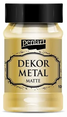Obrázek produktu pro Dekorační barva Pentart 100 ml metalická matná - Gold