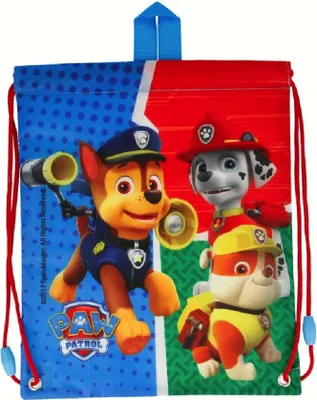 Produktbild von Paw Patrol Schuhbeutel Turnbeutel Tasche Lunchtasche Chase Marshall Rubble