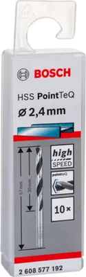 Zdjęcie produktu dla Wiertło kręte do metalu HSS PointTeQ 10 szt