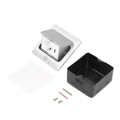 Zdjęcie produktu dla Gniazdo podłogowe, wbudowane gniazdo wyskakujące, standard UE, zasilanie USB, akcesoria 250 V, 16 AS, powolne wyskakiwanie