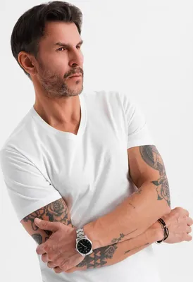 Produktbild von Ombre Clothing Kurzarmhemd für Männer Mario weiß XL