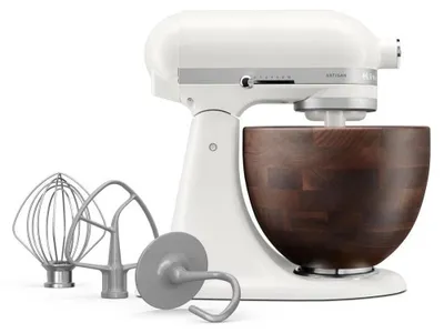 Zdjęcie produktu dla KitchenAid 5KSM156WBEPL, Mikser stojący, Biały, Bić, Miksowanie, Whisking, 1,45 m, 4,7 l, Porcelain white