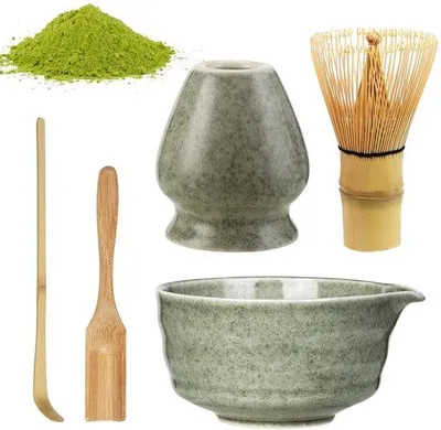 Produktbild von Matcha-Tea-Set mit Tasse und Zubehör