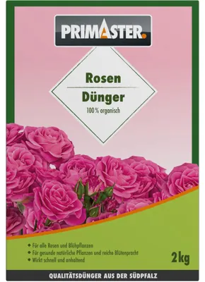 Produktbild von Primaster Organischer Langzeitdünger für Rosen und Blühpflanzen 2 kg Pellets